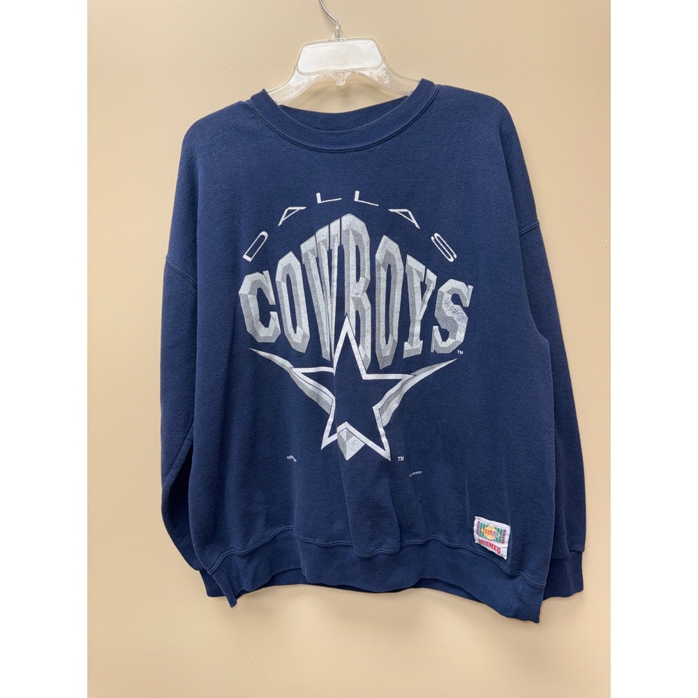 Vintage 1994 Dallas Cowboys Nutmeg Mills Sweatshirt Mens XL Navy Blue USA Made